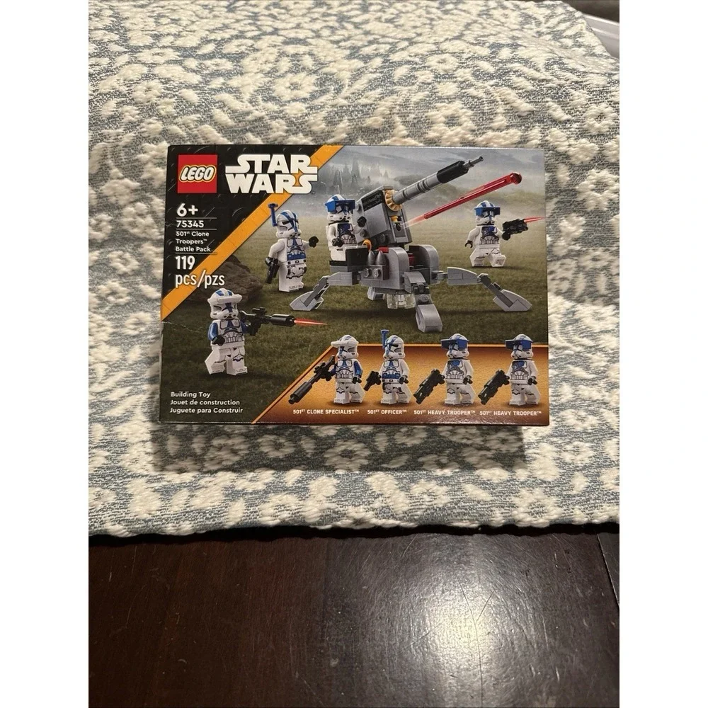 LEGO Set 75345 Star Wars: 501st Clone Troopers Battle Pack Brand New Sealed Box